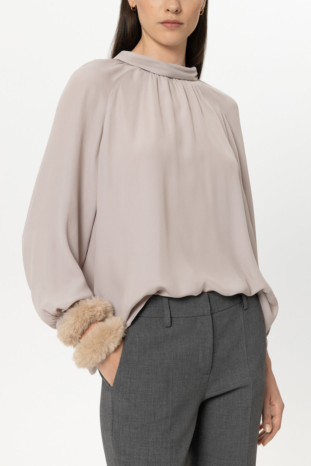Gummibänder in Fell-Optik - soft caramel - Standard