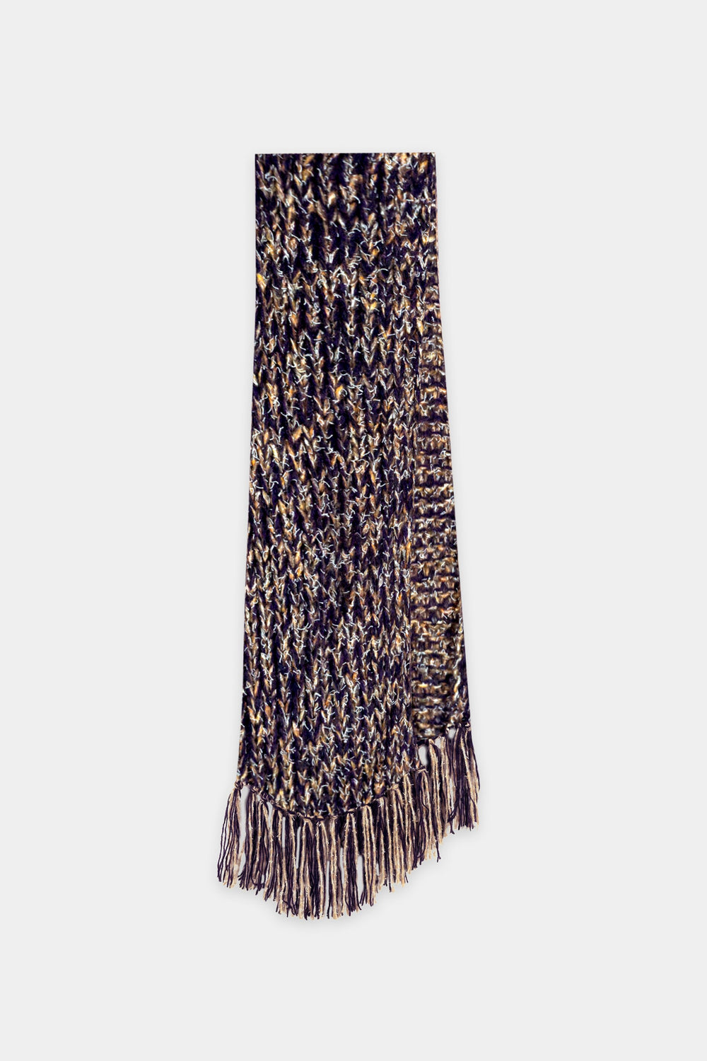 Schal mit Mouliné-Struktur - plum - Standard