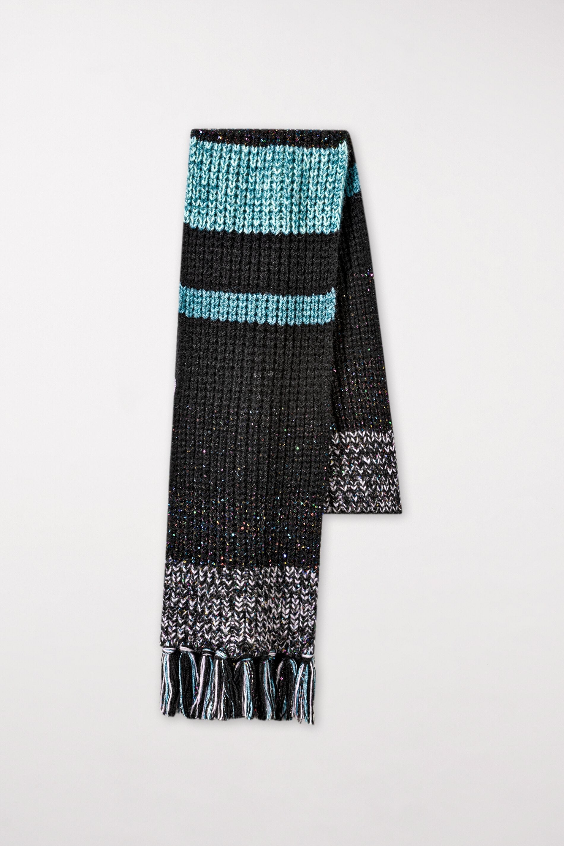 Streifen-Schal aus Woll-Mix - multi - Standard | Artikel Front