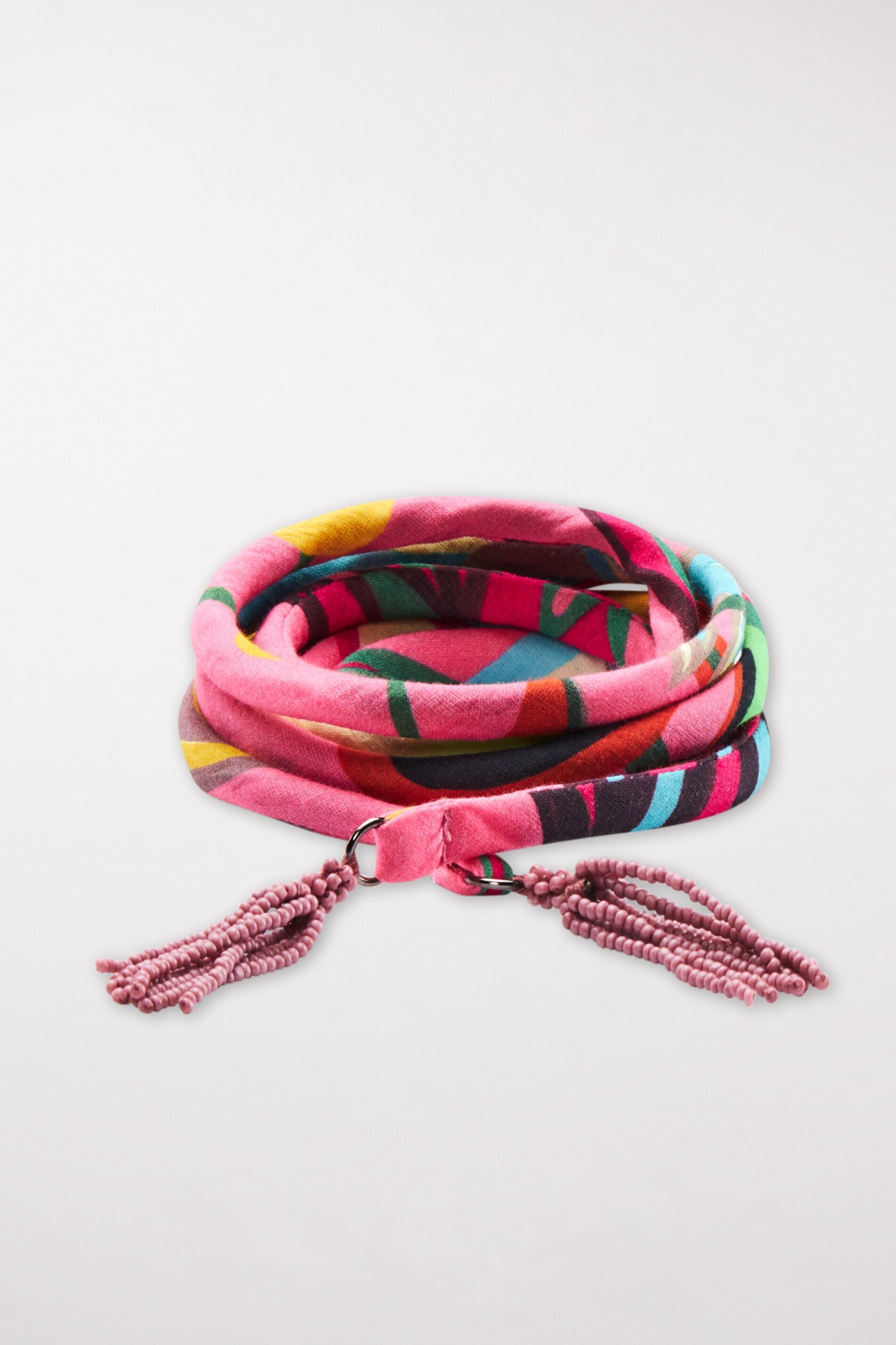 Gürtel mit Caribbean-Print - candy pink / multi - Standard | Artikel Front