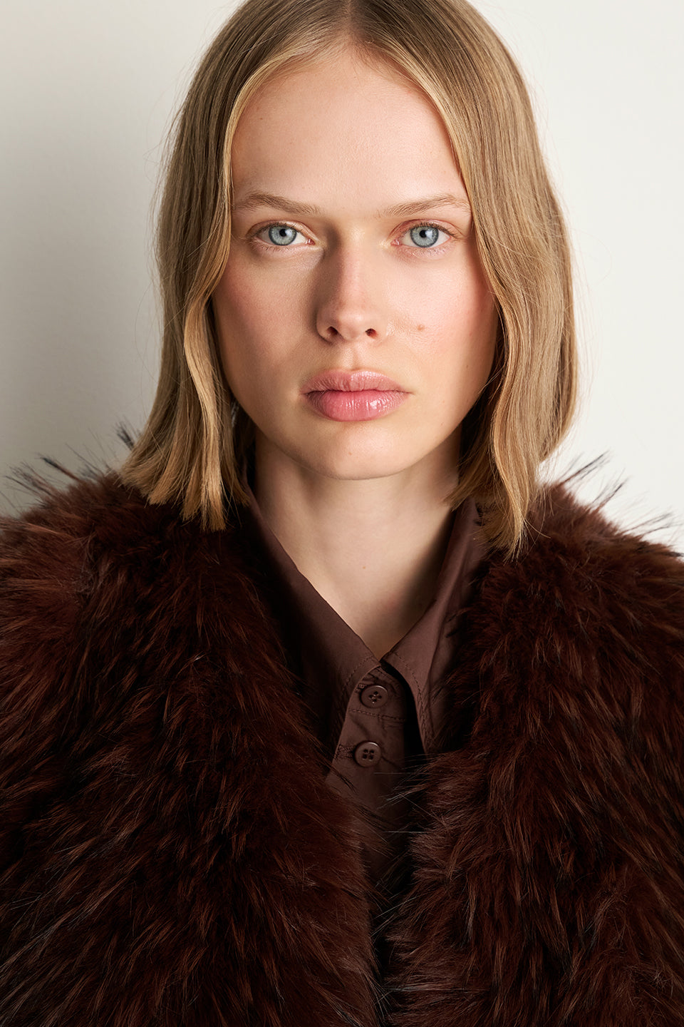 Boho-Weste in Fell-Optik - marone - Standard | Lookbook 3
