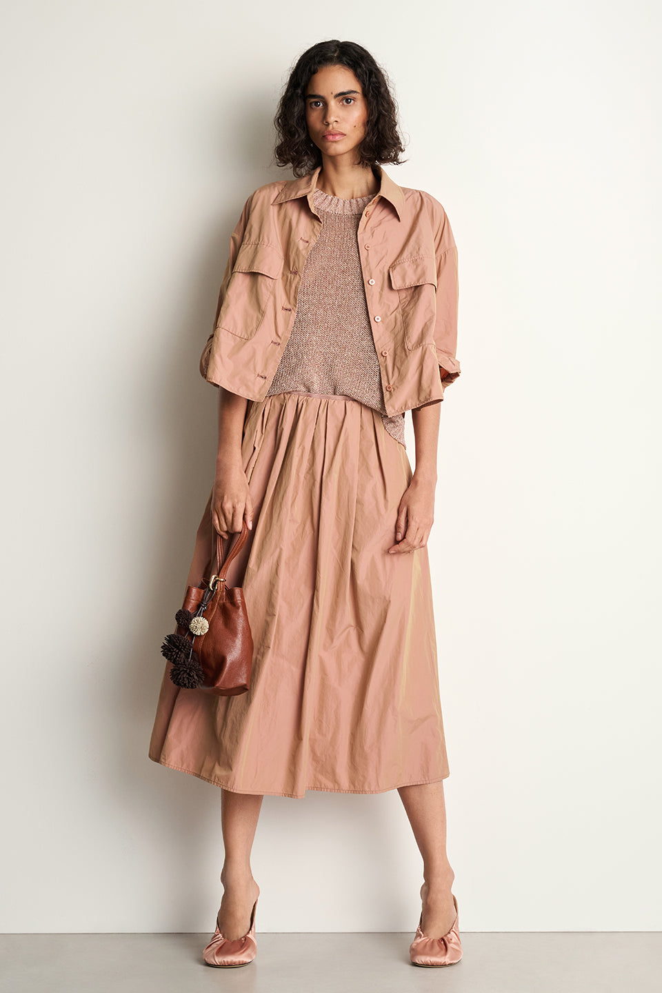 Taft-Blousonjacke - nude changeant - Standard | Lookbook 3