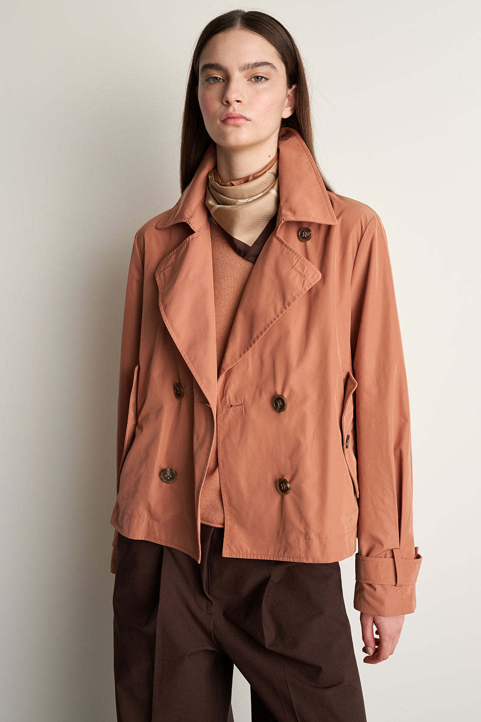 Satin-Trenchjacke - brick - Standard | Lookbook 2