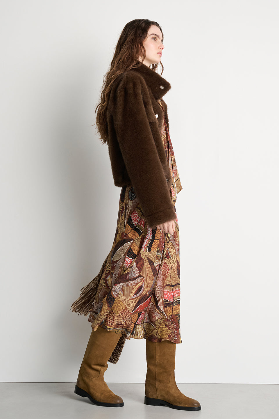 Jacke in Nerz-Optik - caramel - Standard | Lookbook 3