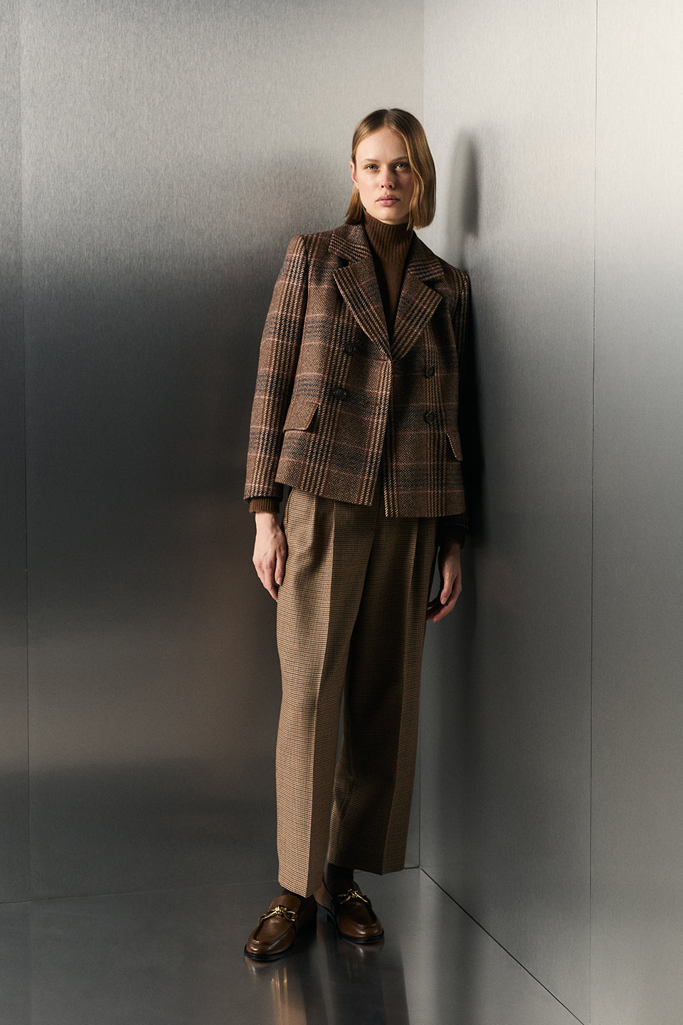 Karo-Blazer aus Woll-Mix - multi - Standard | Lookbook 1